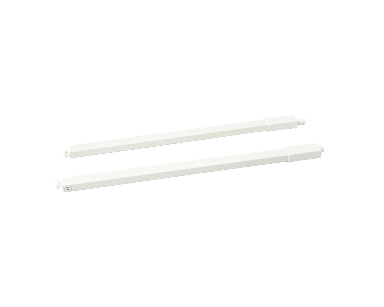 Рейлинги Firmax длина 450 мм, квадратные верхние для ящика Smartline, комплект (L+R, крепления 2шт) белый. Рис. 3