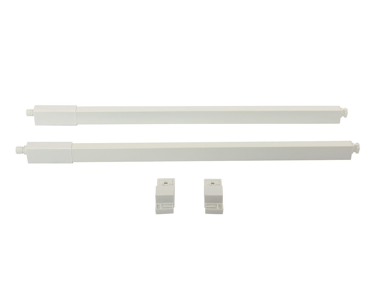 Рейлинги Firmax длина 500 мм, квадратные верхние для ящика Smartline, комплект (L+R, крепления 2шт) белый. Рис. 2