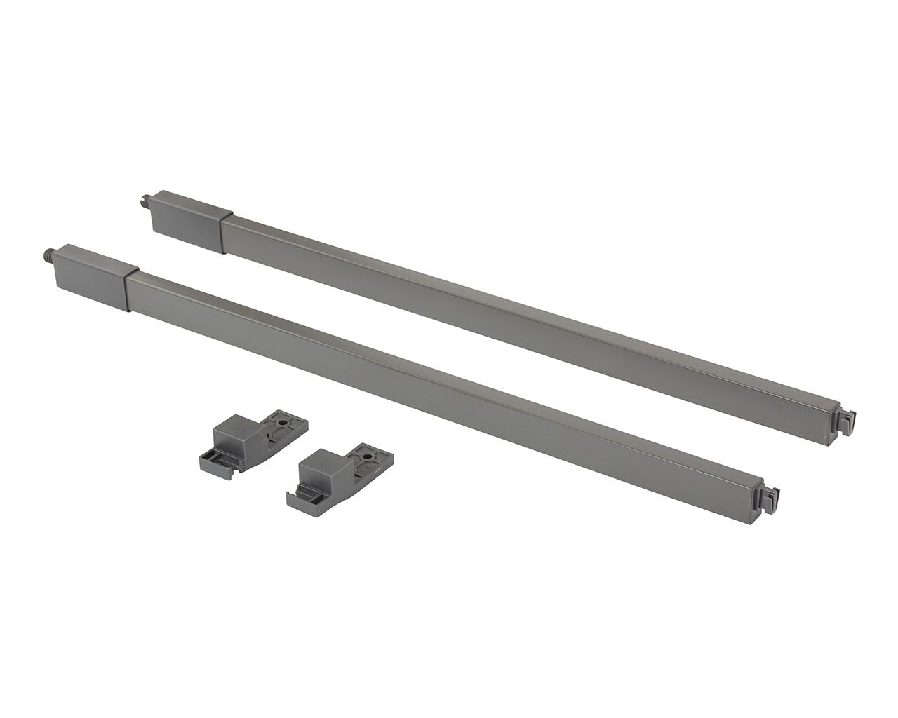 Рейлинги Firmax длина 500 мм, квадратные верхние для ящика Smartline, комплект (L+R, крепления 2 шт), антрацит. Рис. 3