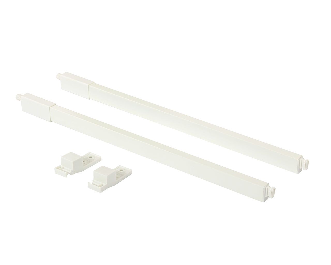 Рейлинги Firmax длина 550 мм, квадратные верхние для ящика Smartline, комплект (L+R, крепления 2шт) белый. Рис. 3 Рейлинги Firmax длина 550 мм, квадратные верхние для ящика Smartline, комплект (L+R, крепления 2шт) белый. Рис. 3