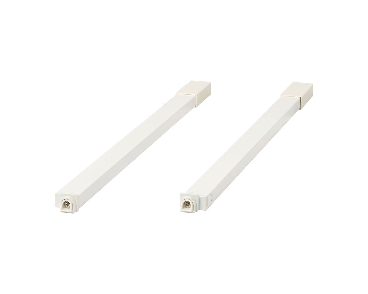 Рейлинги квадратные длина 450 мм c креплением под муфту. для ящика Dragon Box. белые. Рис. 1