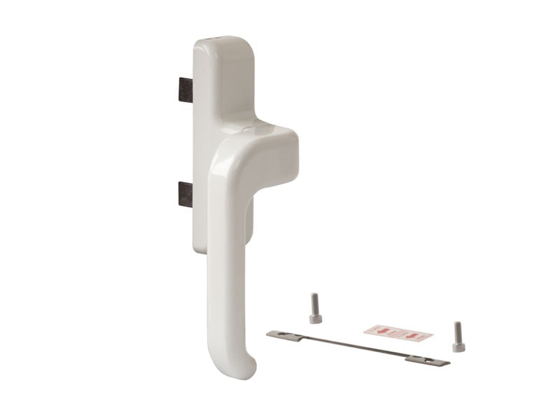 Ручка CW2 изогнутая, двухзахватная правая, белая RAL9010, 050074101. Рис. 3