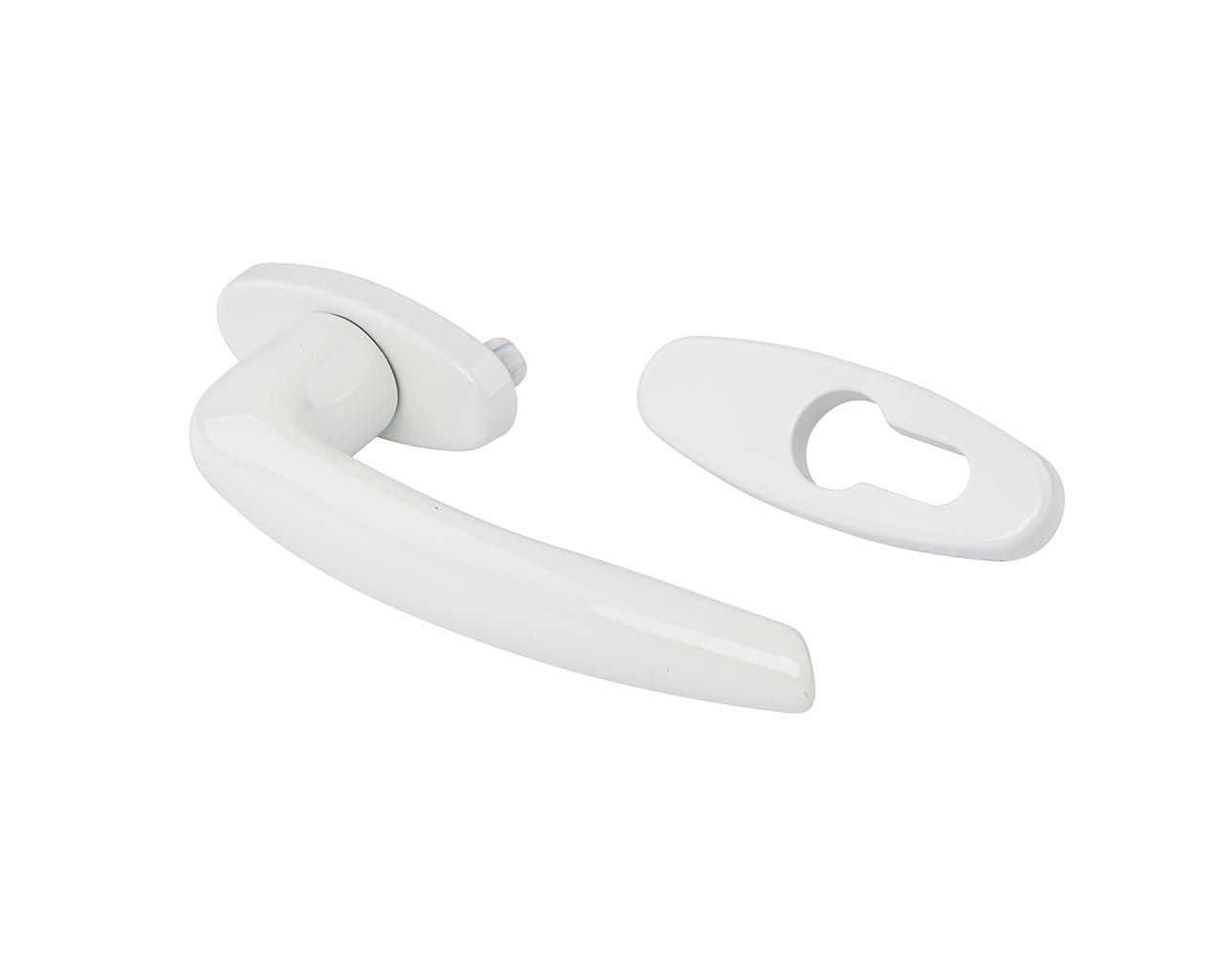 Ручка Гарнитура балконного Maco Rhapsody, внешняя, белая. Рис. 2