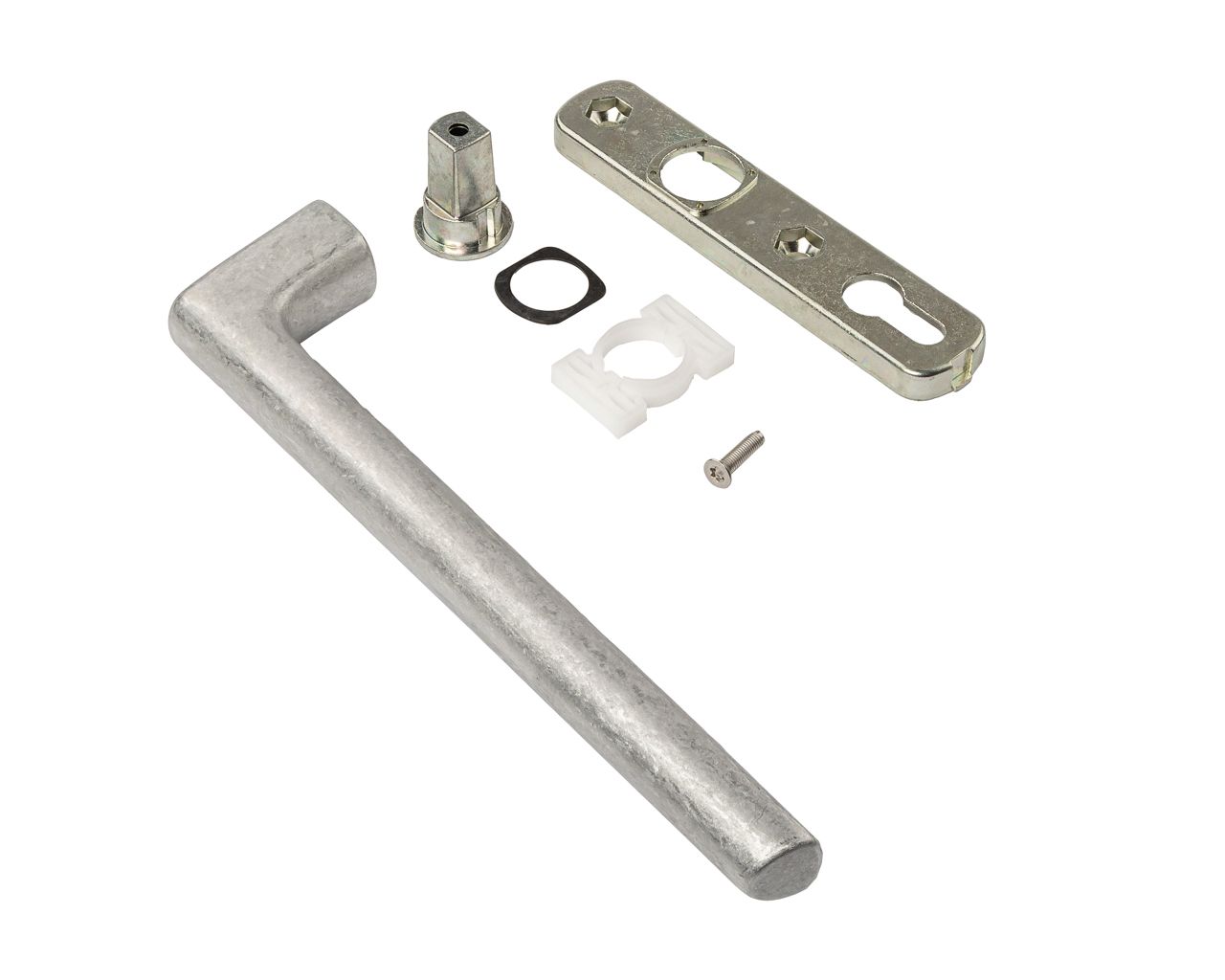 Ручка HS 12 внешняя без отдельной накладки PZ без четырёхгранного штифта 10 ,без цвета. Рис. 1 Ручка HS 12 внешняя без отдельной накладки PZ без четырёхгранного штифта 10 ,без цвета. Рис. 1