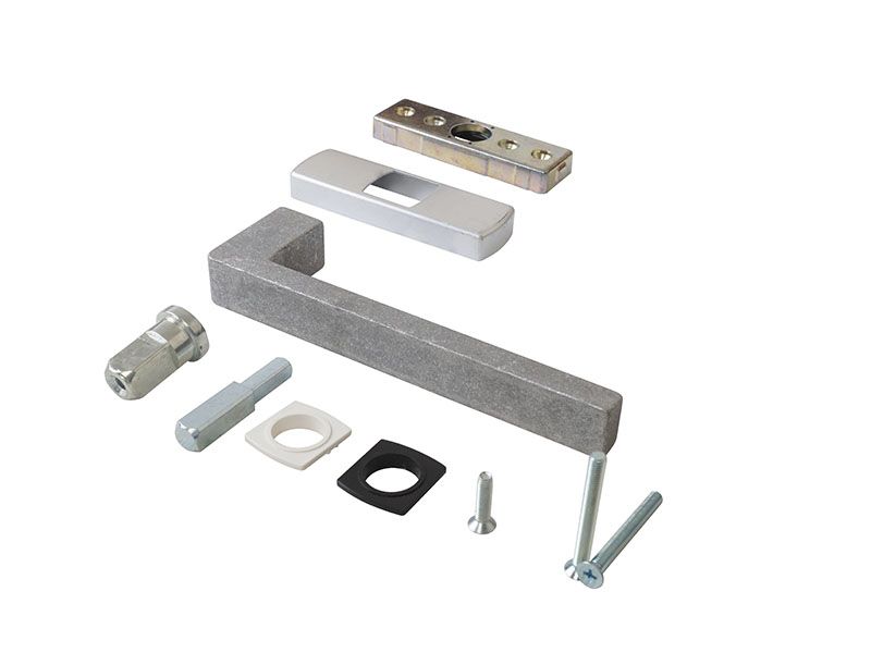 Ручка KORA 175 с четырёхгранным штифтом 7 мм, 180 градусов, межосевое 43 мм, GOS-S, неокрашенная, 02700005. Рис. 1 Ручка KORA 175 с четырёхгранным штифтом 7 мм, 180 градусов, межосевое 43 мм, GOS-S, неокрашенная, 02700005. Рис. 1