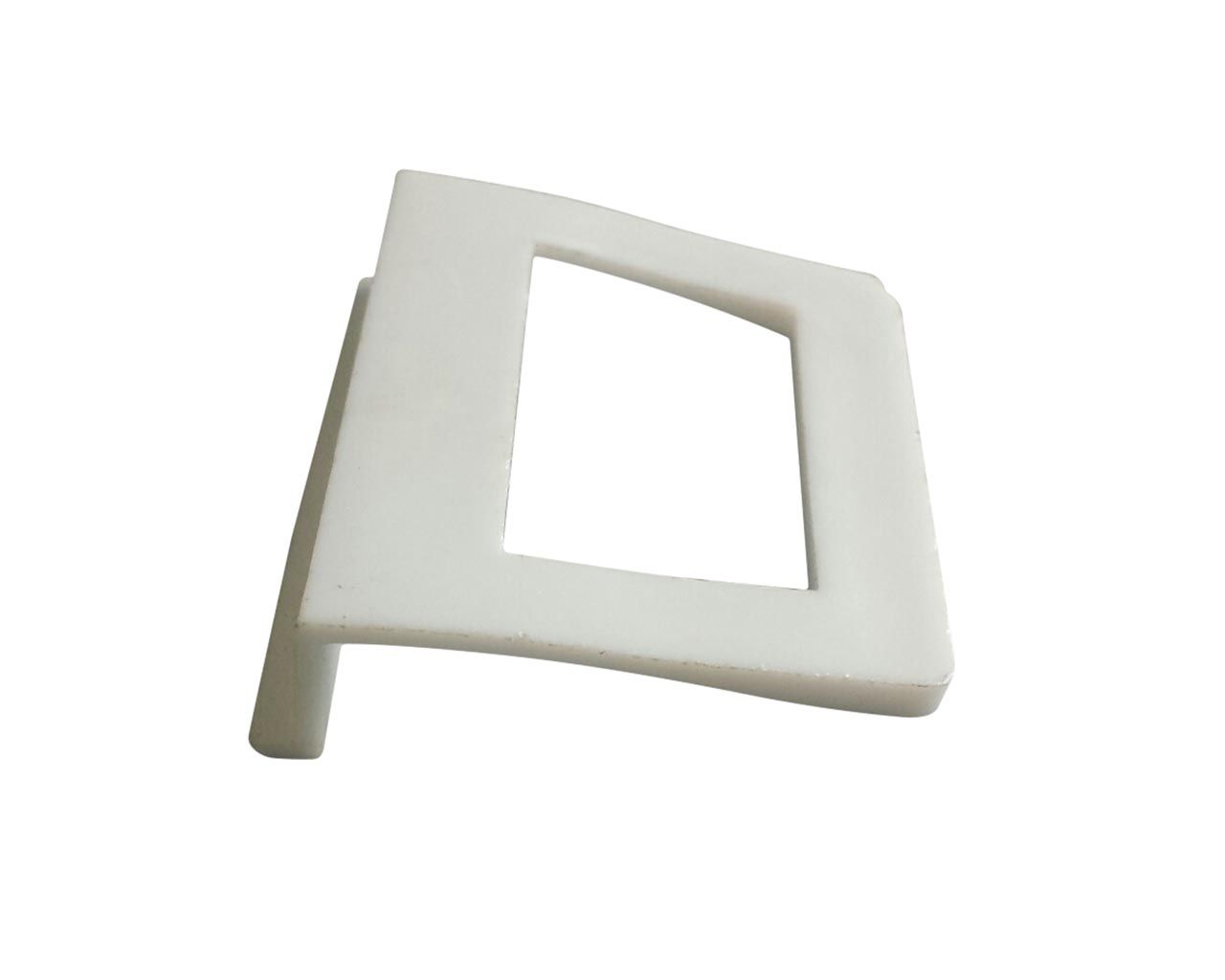 Ручка ПВХ Bauset для МС белая большая (прямоугольная)