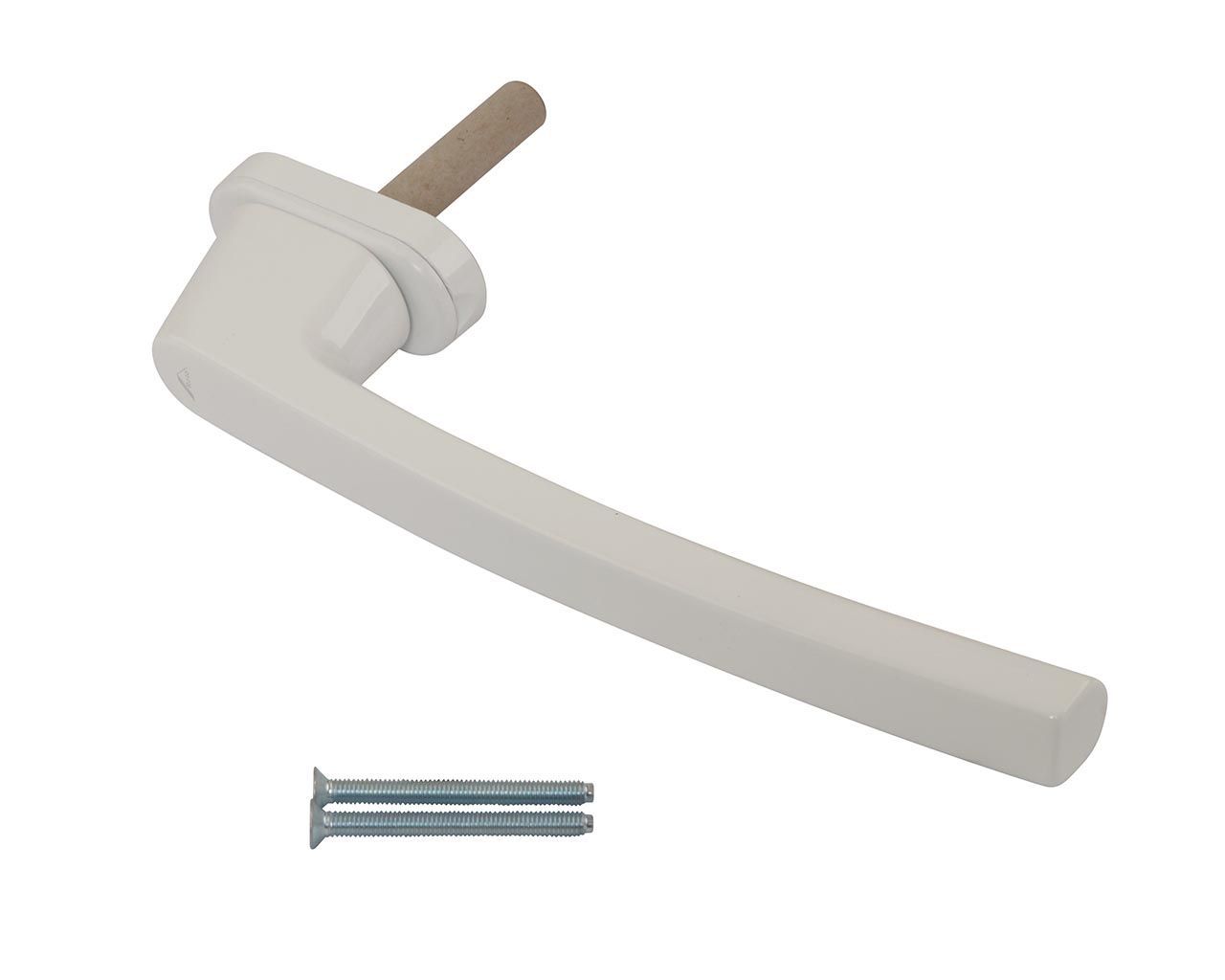 Внутрення ручка Patio Alversa, длина ручки 200 мм, длина штифта 43 мм, белый. Рис. 1