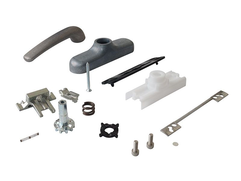 Ручка Prima с блокиратором и микровентиляцией для алюминиевого окна, неокрашенная, 01039005. Рис. 3 Ручка Prima с блокиратором и микровентиляцией для алюминиевого окна, неокрашенная, 01039005. Рис. 3