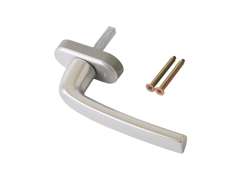 Ручка оконная Roto Samba 37 мм , с логотипом Roto + 2 винта М5х45 серебро R011. Рис. 2 Ручка оконная Roto Samba 37 мм , с логотипом Roto + 2 винта М5х45 серебро R011. Рис. 2