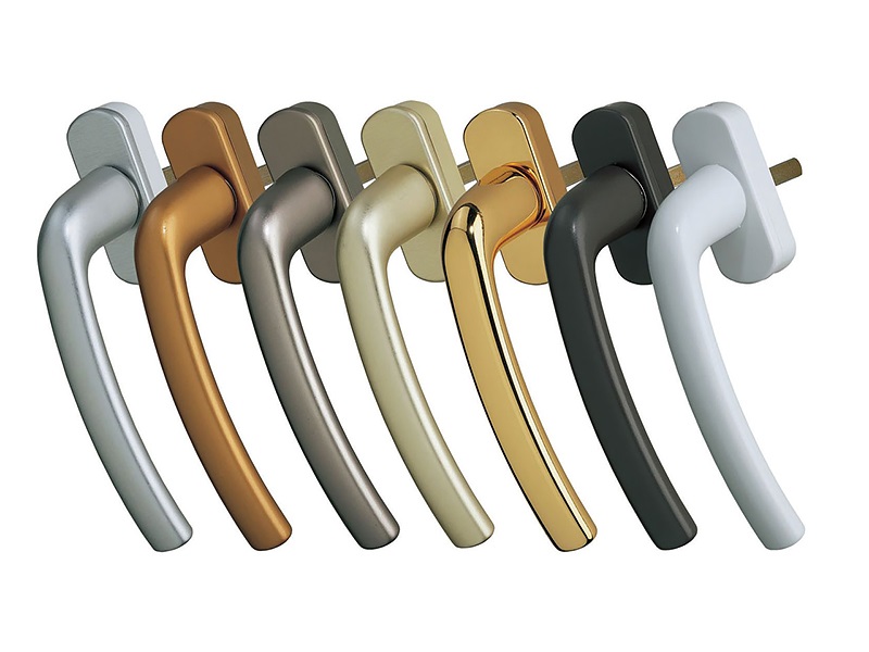 Ручка оконная Roto Samba алюминиевая, 43 мм, 45°, +2 винта, бронза (R05.5). Рис. 3