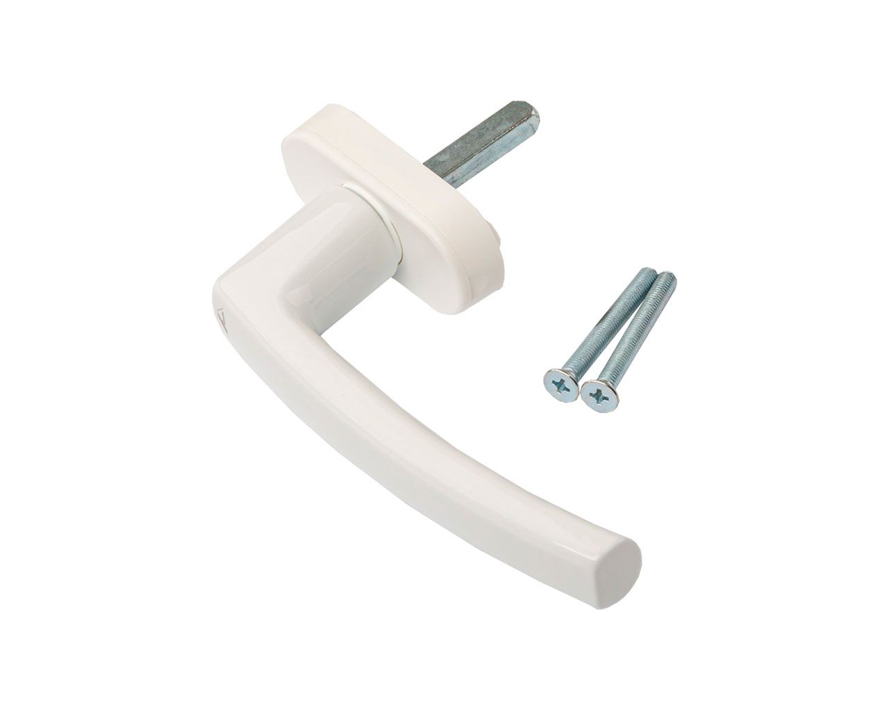 Ручка Rotoline 37 мм белый RAL 9016, 2 винта М5х45, с логотипом Roto. Рис. 1 Ручка Rotoline 37 мм белый RAL 9016, 2 винта М5х45, с логотипом Roto. Рис. 1