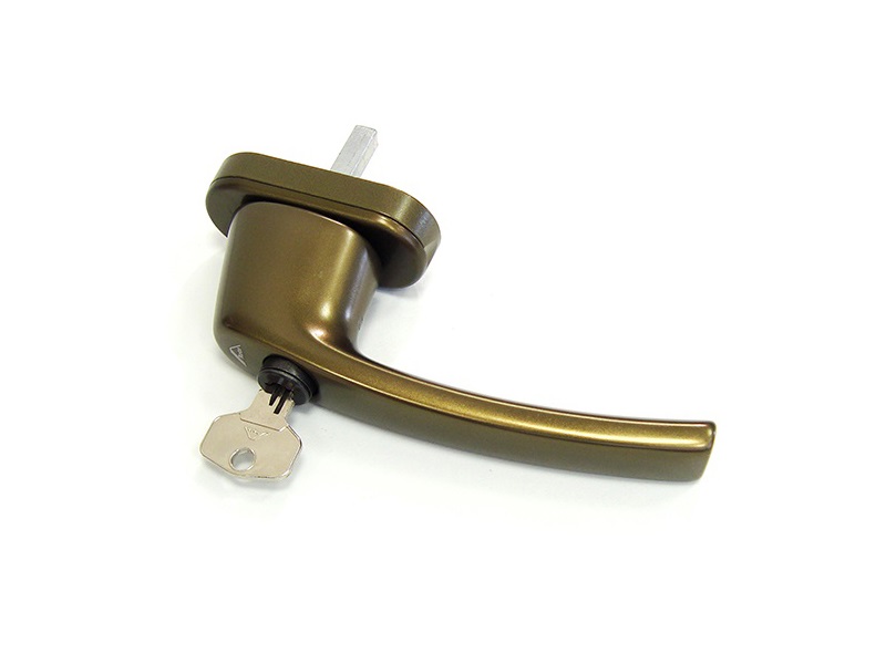 Ручка Rotoline с ключом 30мм средняя бронза/коричневый R05.3. Рис. 1 Ручка Rotoline с ключом 30мм средняя бронза/коричневый R05.3. Рис. 1