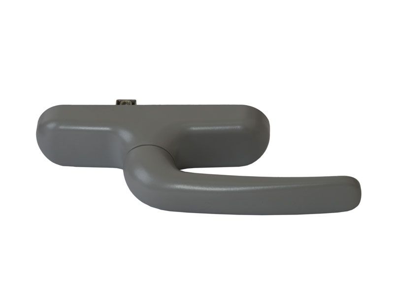 Ручка Prima с блокиратором и микровентиляцией для алминиевого окна, серебряная RAL9006, 01039970. Рис. 2