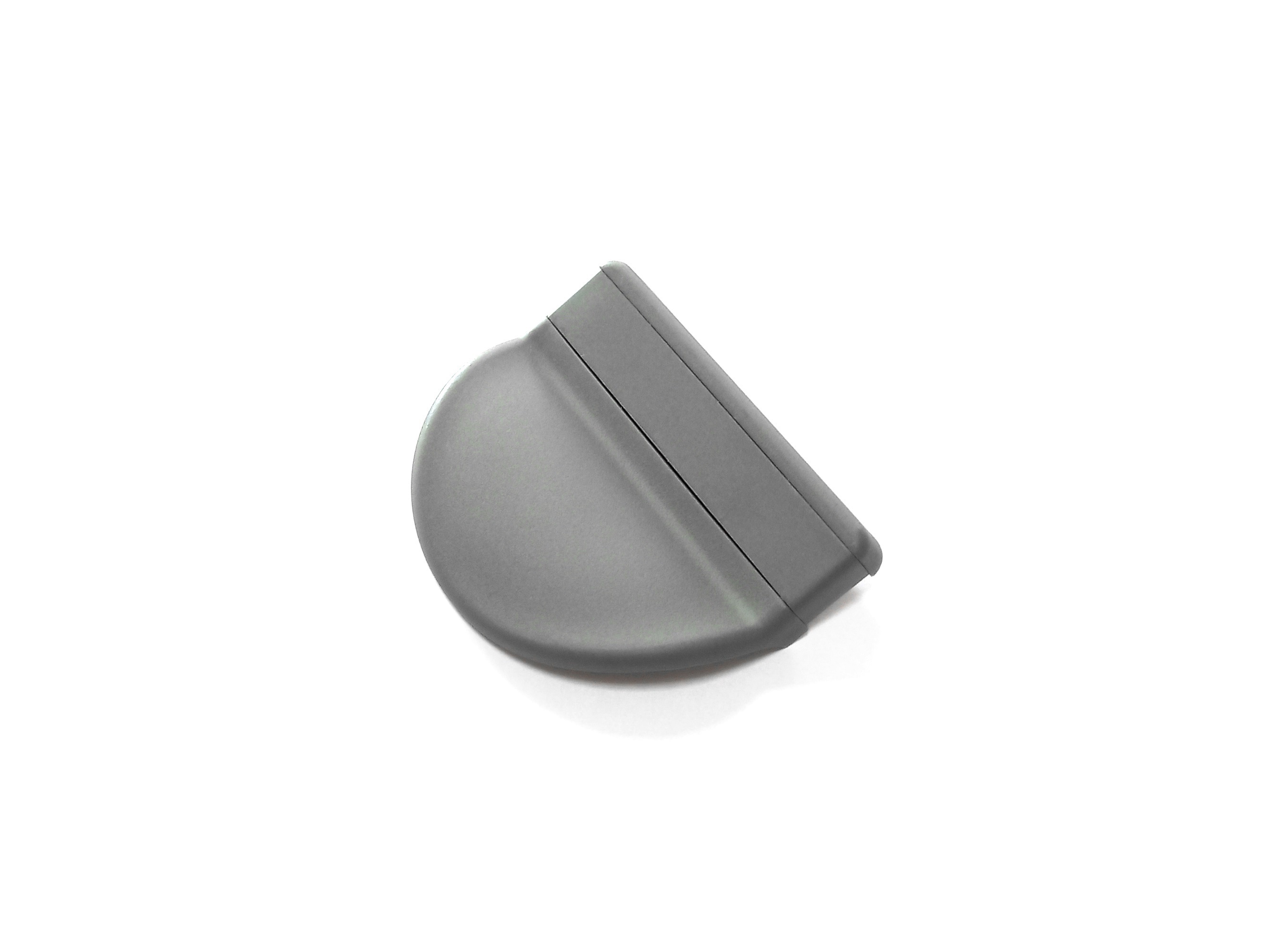 Ручка балконная, пластиковая, полукруглая, серая. Рис. 1