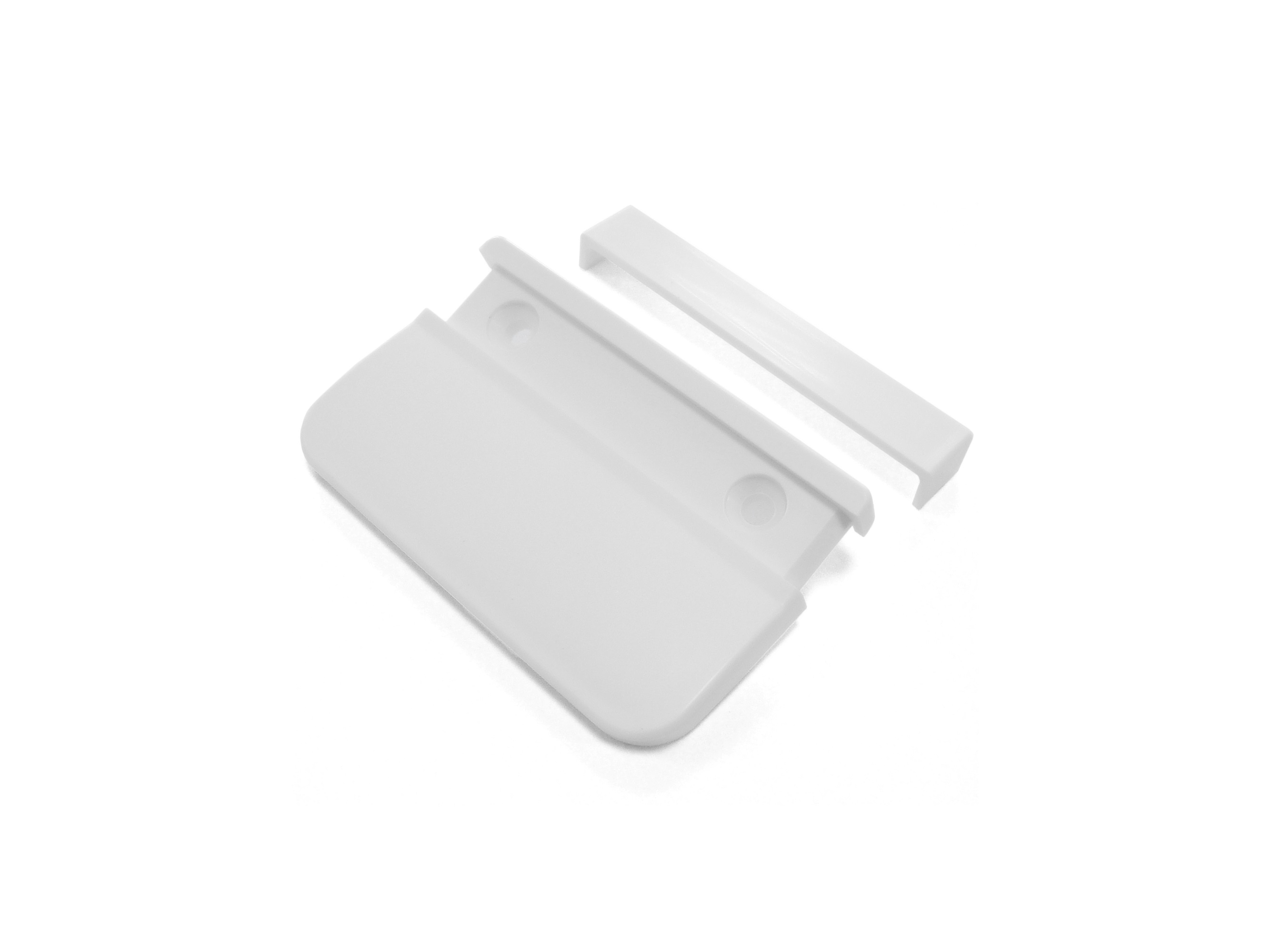 Ручка балкон., пласт., без шуруп., бел.. Рис. 1