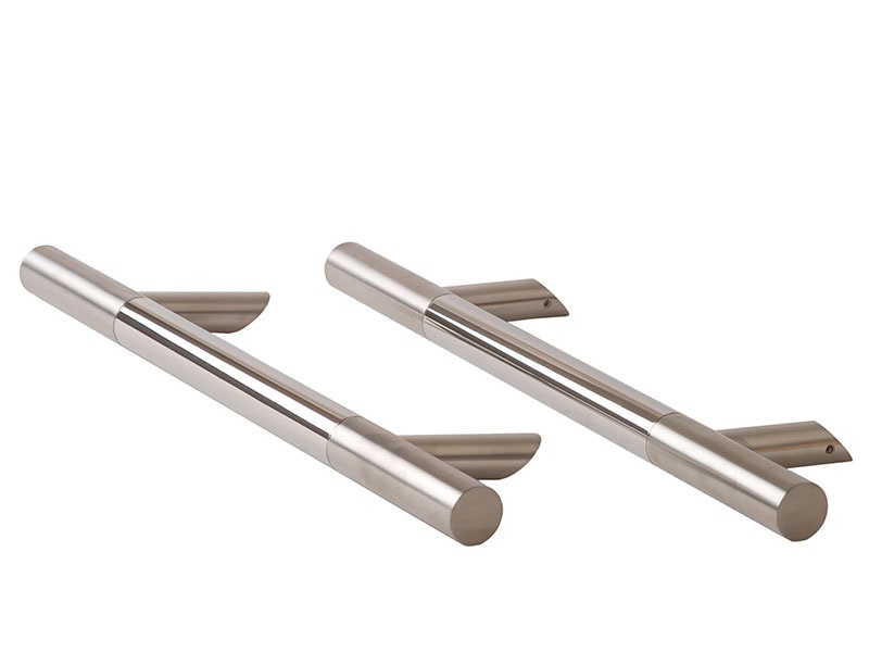 Ручка для алюм. двери со смещен., комплект с крепл., L= 500, м/о= 300, D=32 мат/гл.. Рис. 2