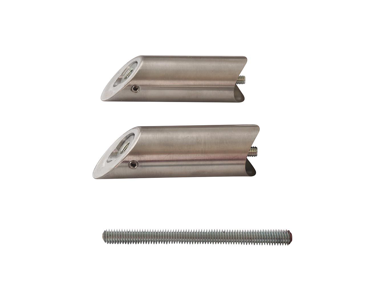 Ручка для алюминиевых дверей со смещением, L=1200, межосевое расстояние=900, D=32, шлифованная, (1 шт. с 1 креплением, для односторонней установки приобретать с ITM0400). Рис. 3