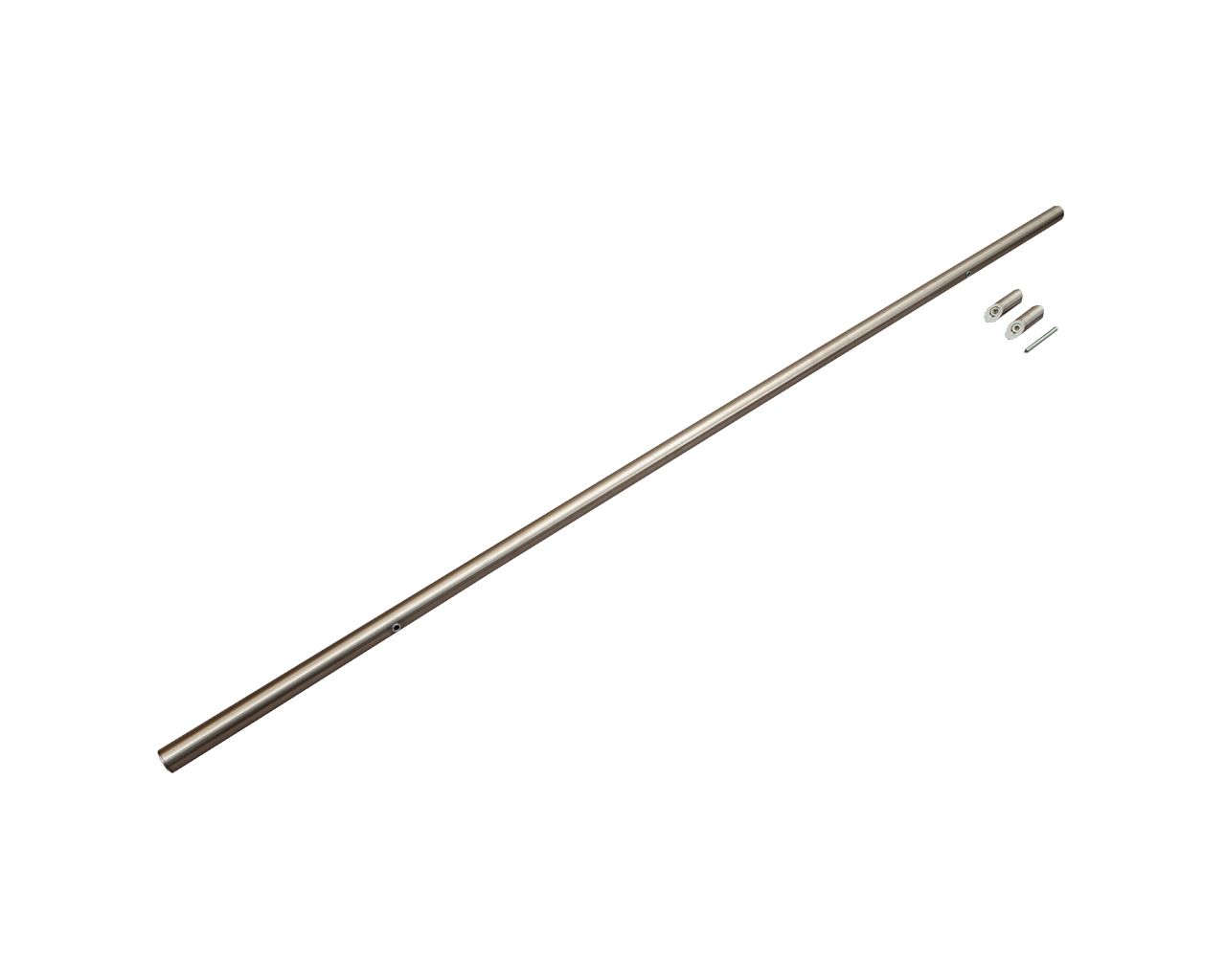 Ручка для алюминиевых дверей со смещением, L=1800, межосевое расстояние=1200, D=32, 2 точки крепления, шлифованная, (1 шт. с 1 креплением, для односторонней установки приобретать с ITM0400)