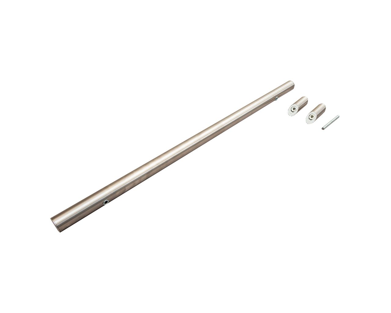 Ручка для алюминиевых дверей со смещением, L=800, межосевое расстояние=600, D=32, шлифованная, (1 шт. с 1 креплением, для односторонней установки приобретать с ITM0400). Рис. 1