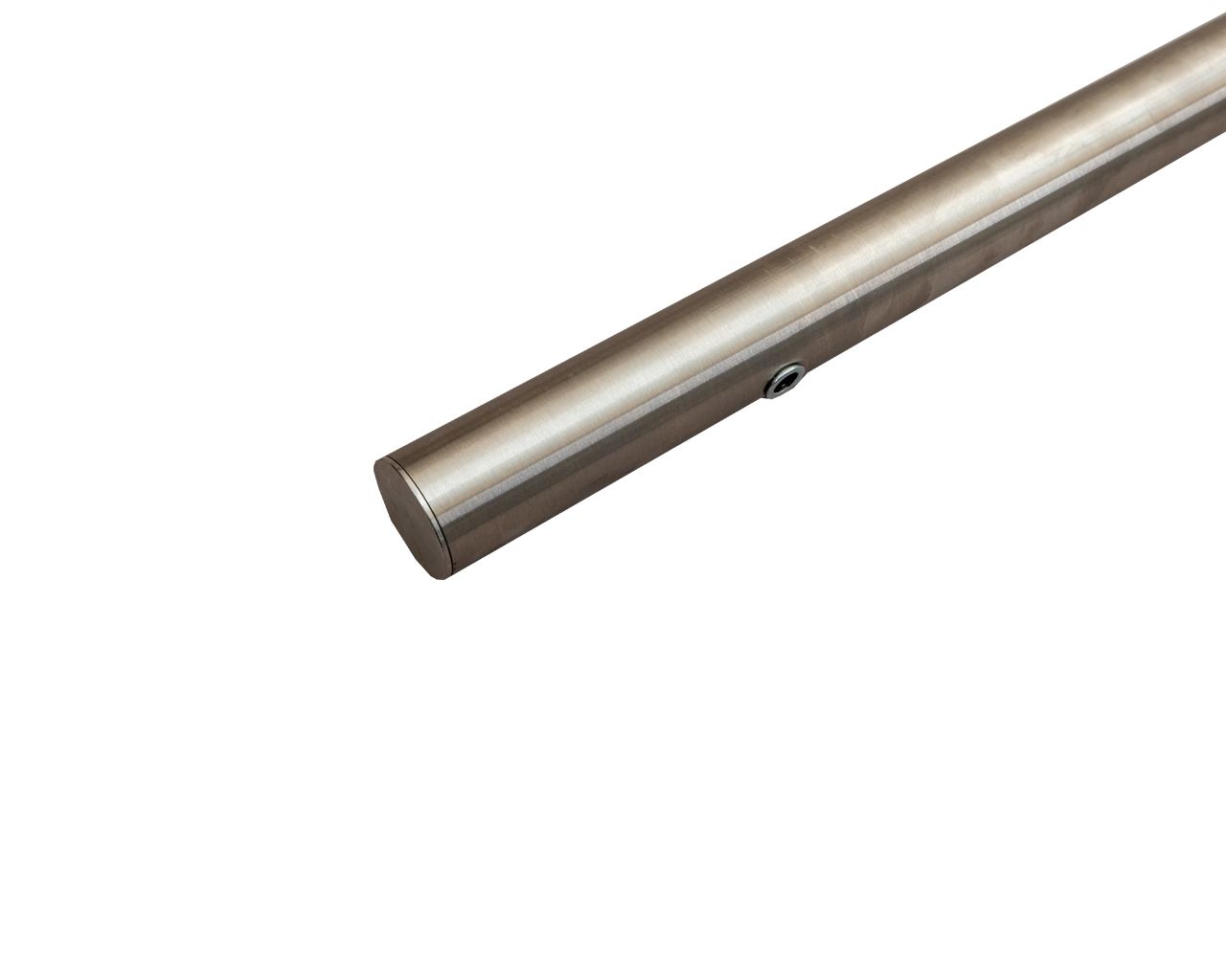 Ручка для алюминиевых дверей со смещением, L=800, межосевое расстояние=600, D=32, шлифованная, (1 шт. с 1 креплением, для односторонней установки приобретать с ITM0400). Рис. 2