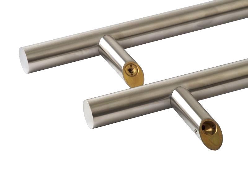 Ручка двустор. для алюм. двери, нерж. сталь, со смещением, комплект с крепл., L=500, м/о=300, D=32, 114.SS.300.45. Рис. 3