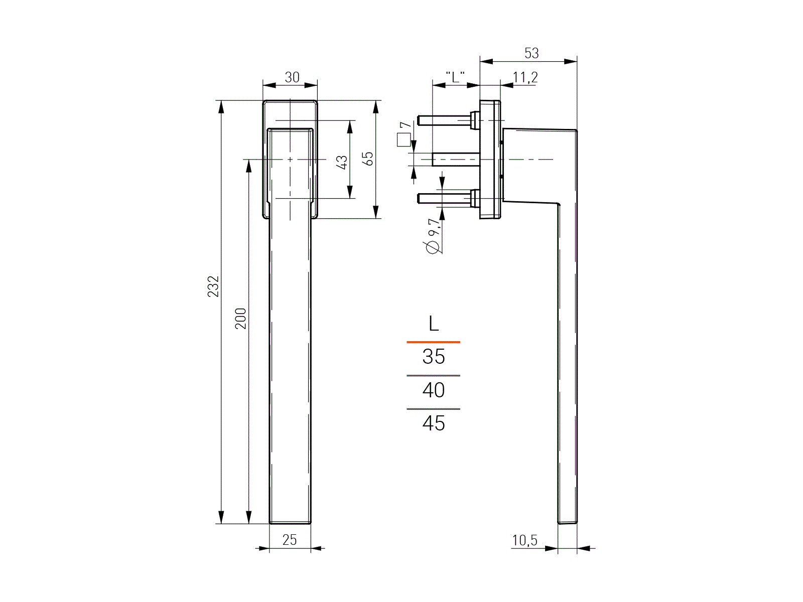Ручка для раздвижных систем Dublin PSK, порошковое покрытие, черный. Рис. 2 Ручка для раздвижных систем Dublin PSK, порошковое покрытие, черный. Рис. 2