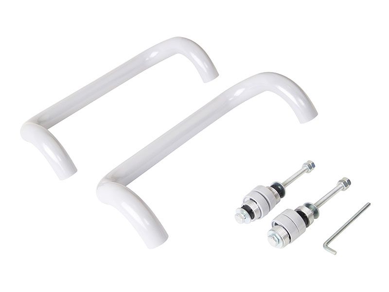 Ручка офисная Elementis изогнутая 300мм с улучшенным креплением Серый RALl9006. Рис. 3 Ручка офисная Elementis изогнутая 300мм с улучшенным креплением Серый RALl9006. Рис. 3