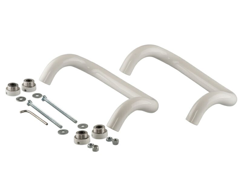 Ручка офисная Elementis изогнутая 350мм с улучшенным креплением Белый RAL9016. Рис. 1