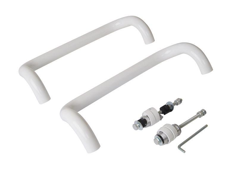 Ручка офисная Elementis изогнутая 350мм с улучшенным креплением Белый RAL9016. Рис. 2 Ручка офисная Elementis изогнутая 350мм с улучшенным креплением Белый RAL9016. Рис. 2