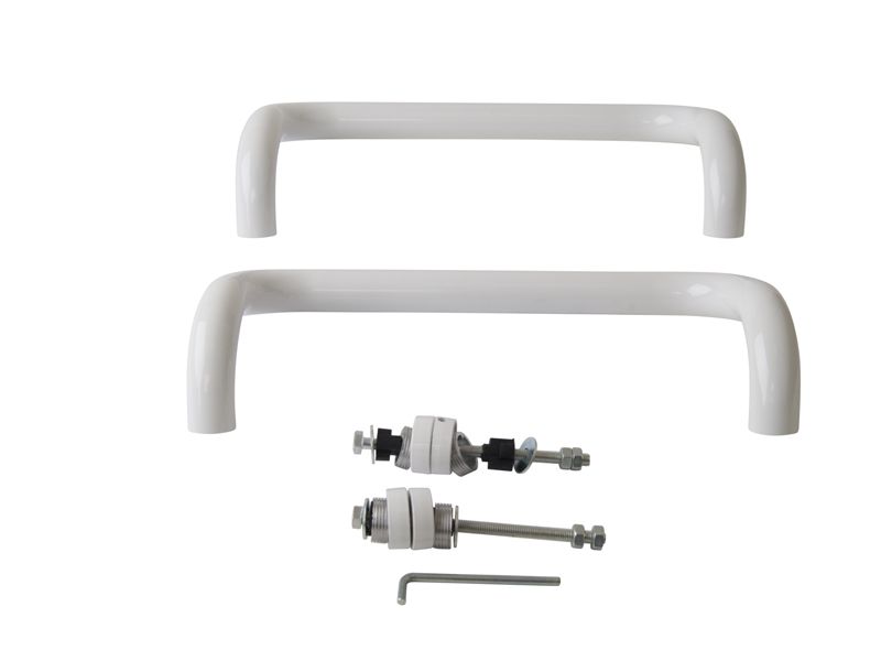 Ручка офисная Elementis изогнутая 350мм с улучшенным креплением Белый RAL9016. Рис. 3 Ручка офисная Elementis изогнутая 350мм с улучшенным креплением Белый RAL9016. Рис. 3