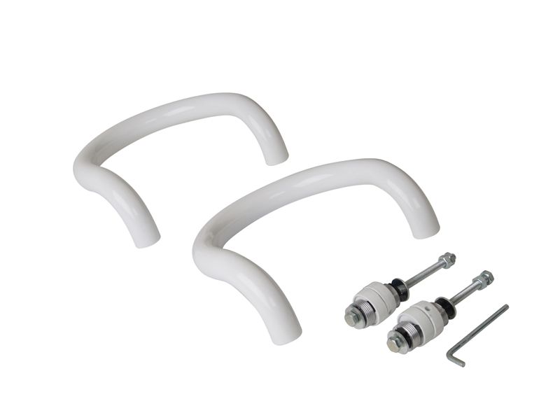 Ручка офисная Elementis полукруглая 200мм с улучшенным креплением Белый RAL9016. Рис. 2 Ручка офисная Elementis полукруглая 200мм с улучшенным креплением Белый RAL9016. Рис. 2