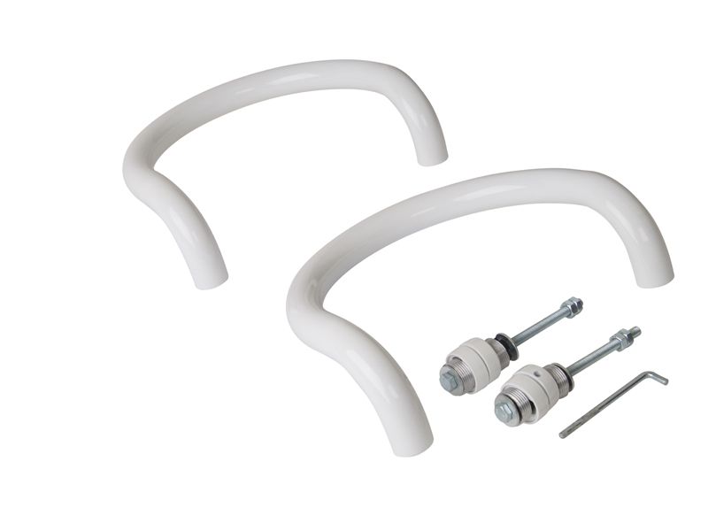 Ручка офисная Elementis полукруглая 250мм с улучшенным креплением Белый RAL9016. Рис. 2