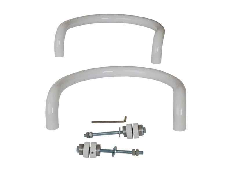 Ручка офисная Elementis полукруглая 300мм с улучшенным креплением Белый RAL9016. Рис. 3 Ручка офисная Elementis полукруглая 300мм с улучшенным креплением Белый RAL9016. Рис. 3