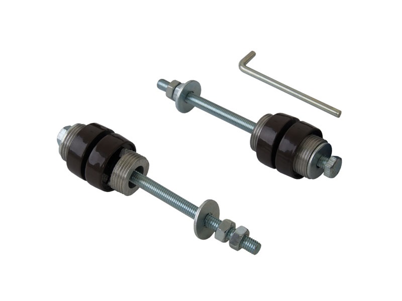 Ручка офисная Elementis полукруглая 300мм с улучшенным креплением Коричневый RAL8019. Рис. 1