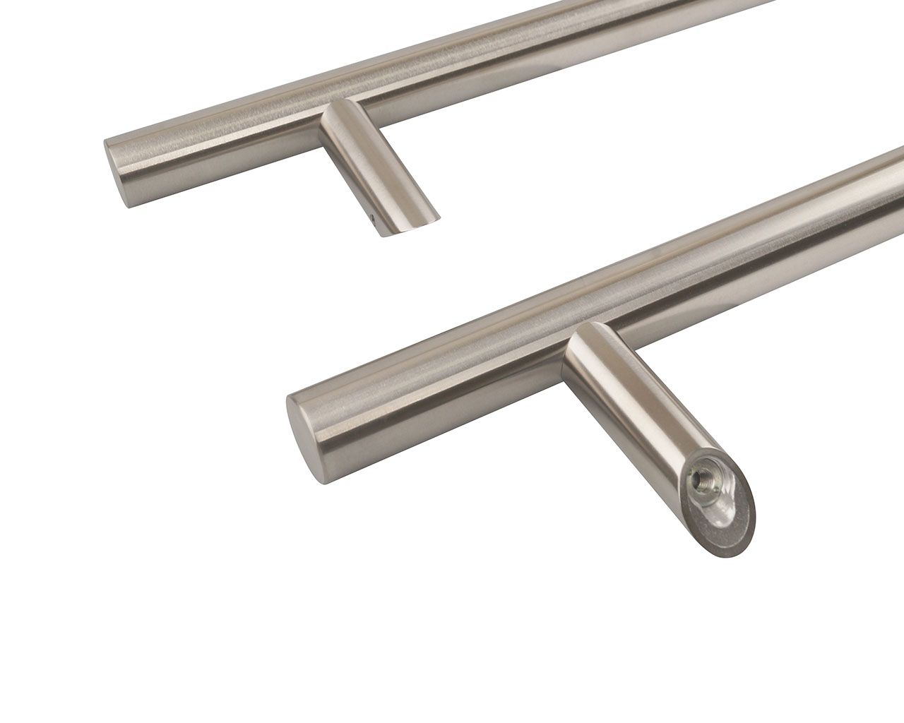 Ручка двустор. для алюм. двери, со смещением, комплект с крепл., L=1200, м/о=1000, D=32, 114.SS.1000.45. Рис. 1