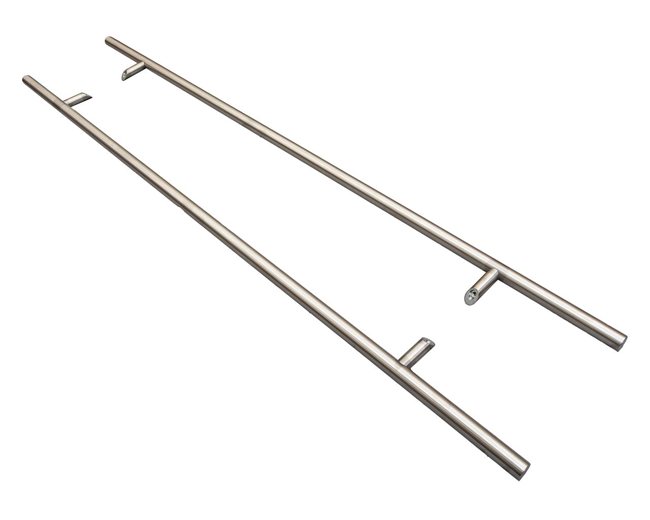 Ручка двустор. для алюм. двери, со смещением, комплект с крепл., L=1800, м/о=1300, D=32, 114.SS.1300.45. Рис. 1