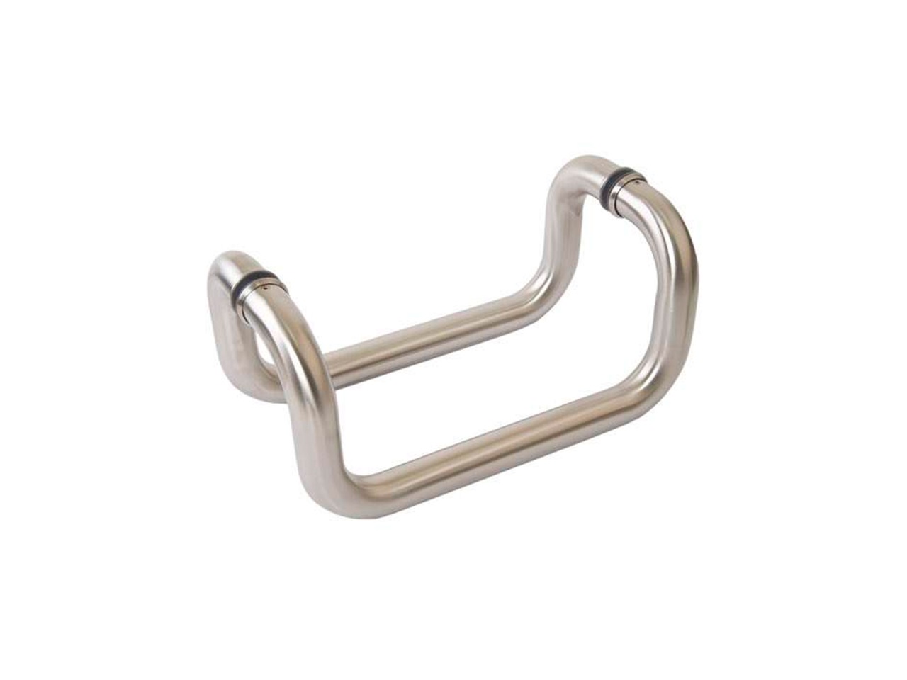 Ручка изогнутая для алюминиевых дверей ELEMENTIS, комплект с креплением, L=382, межосевое расстояние=350, D=32, нерж. сталь,матовая. Рис. 3