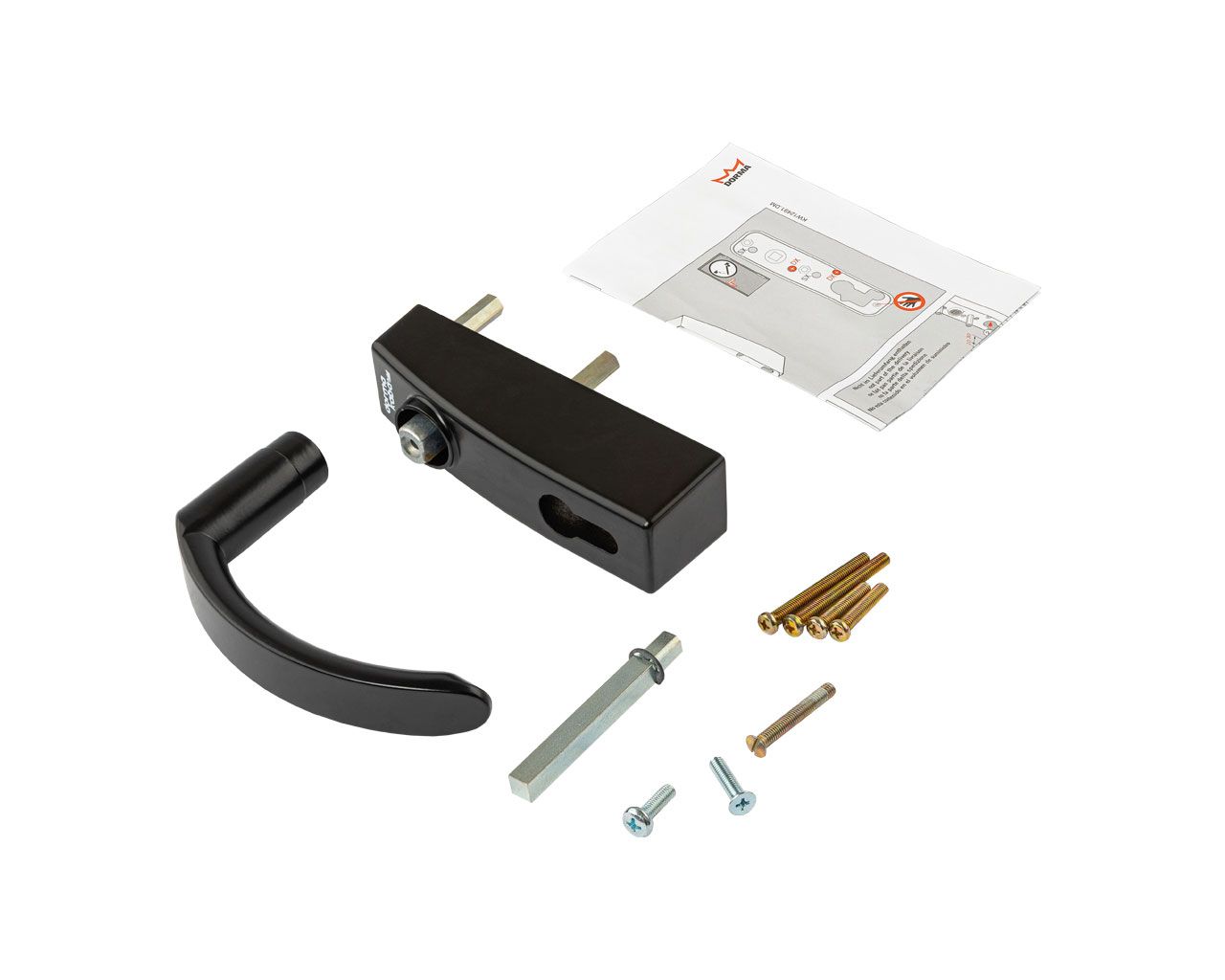 Ручка наружная для антипаники PHT 01 без проф. цилиндра, черная, 3501439011002. Рис. 2