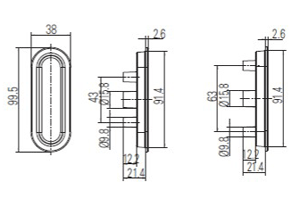 Ручка наружняя 63 мм Patio Life R 05.3 тёмная бронза. Рис. 3