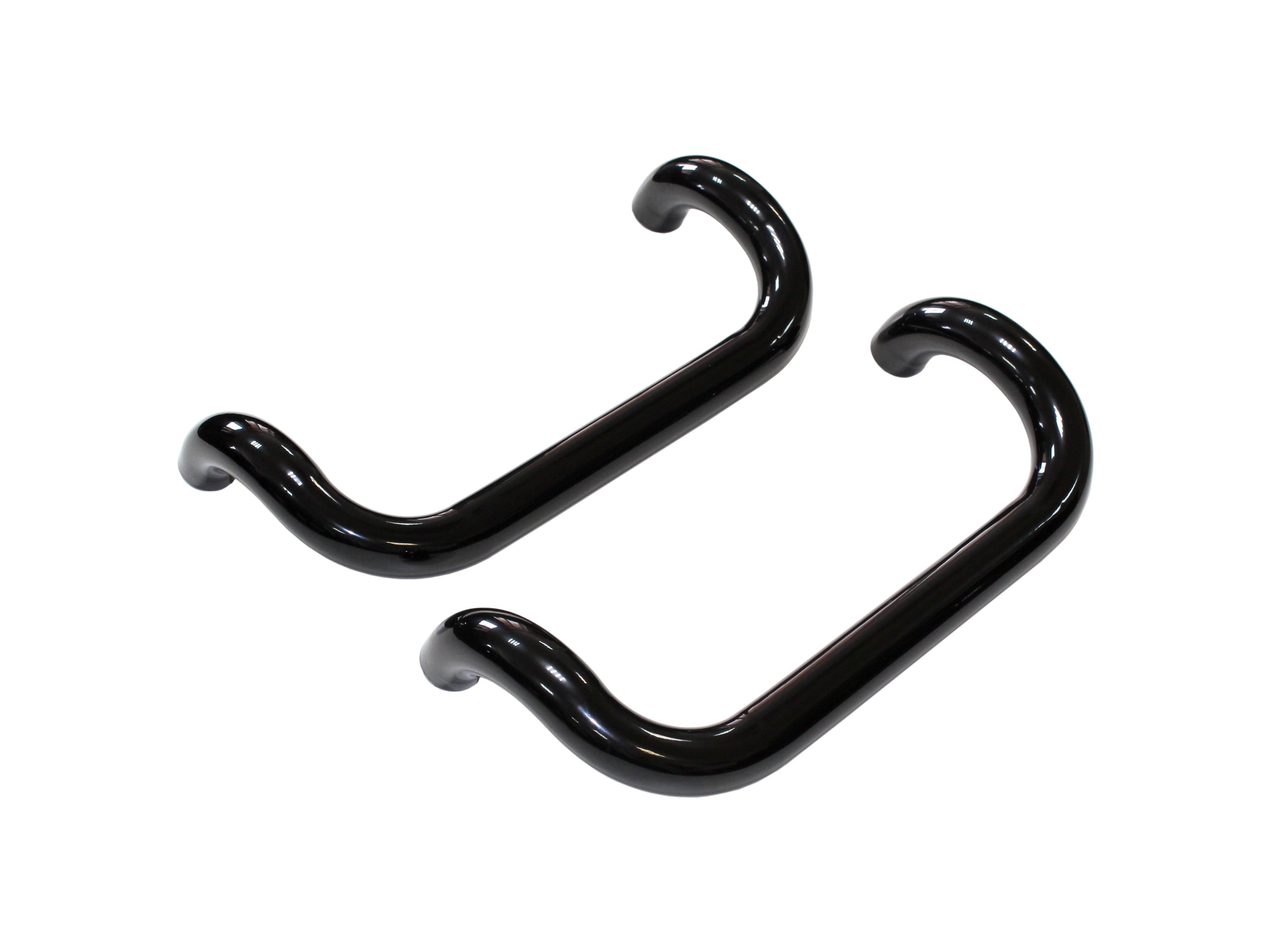 Ручка офисная Elementis изогнутая 300мм с улучш. креплением черный RAL9005. Рис. 1