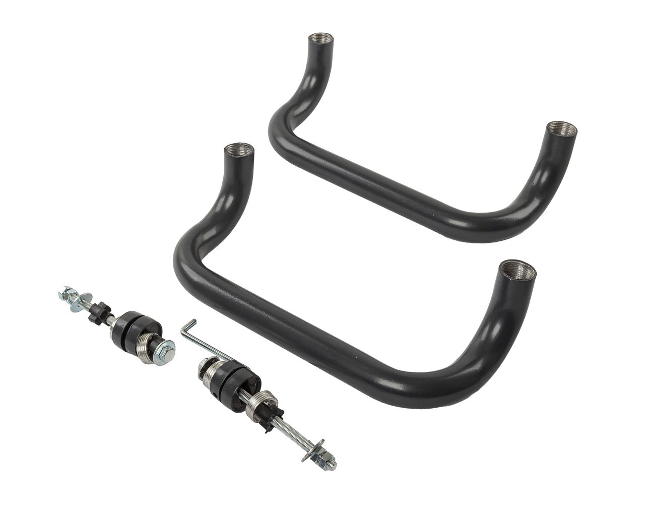 Ручка офисная Elementis изогнутая 300мм с улучшенным креплением антрацит RAL7016. Рис. 2 Ручка офисная Elementis изогнутая 300мм с улучшенным креплением антрацит RAL7016. Рис. 2