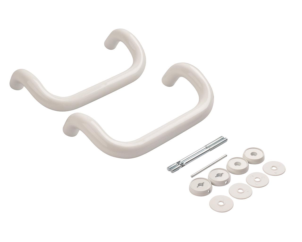 Ручка офисная изогнутая 250мм с креплением Белый, до 80мм.. Рис. 3 Ручка офисная изогнутая 250мм с креплением Белый, до 80мм.. Рис. 3