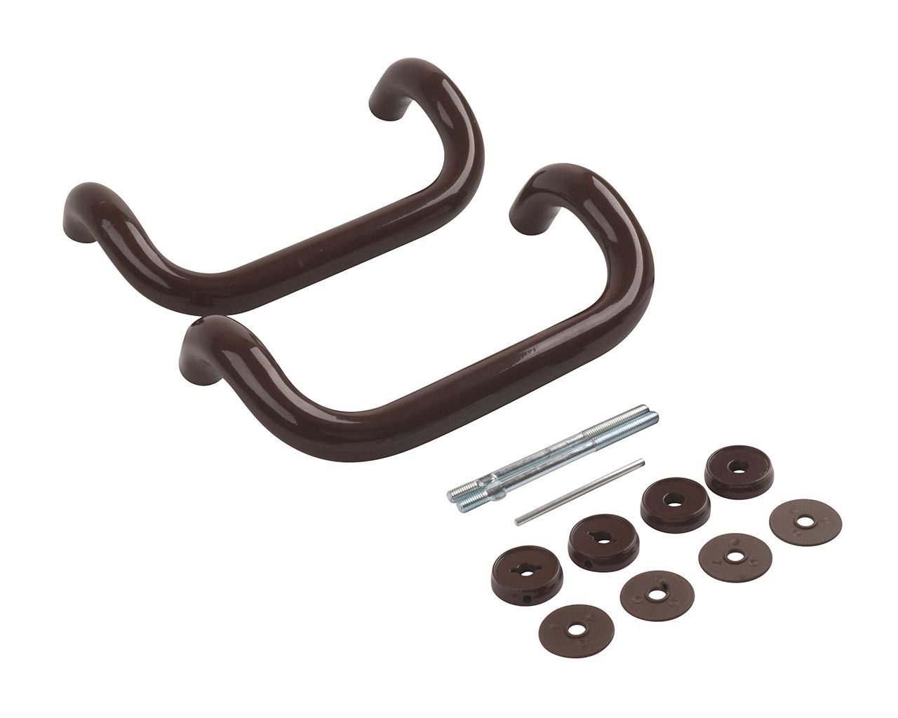 Ручка офисная изогнутая 250мм с креплением Коричневый, до 80мм.. Рис. 3