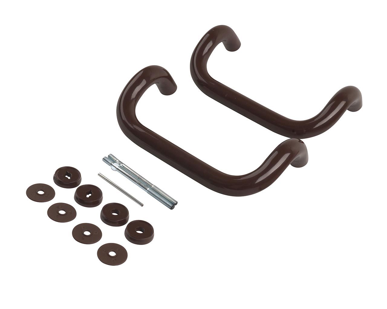 Ручка офисная изогнутая 250мм с креплением Коричневый, до 80мм.. Рис. 1 Ручка офисная изогнутая 250мм с креплением Коричневый, до 80мм.. Рис. 1