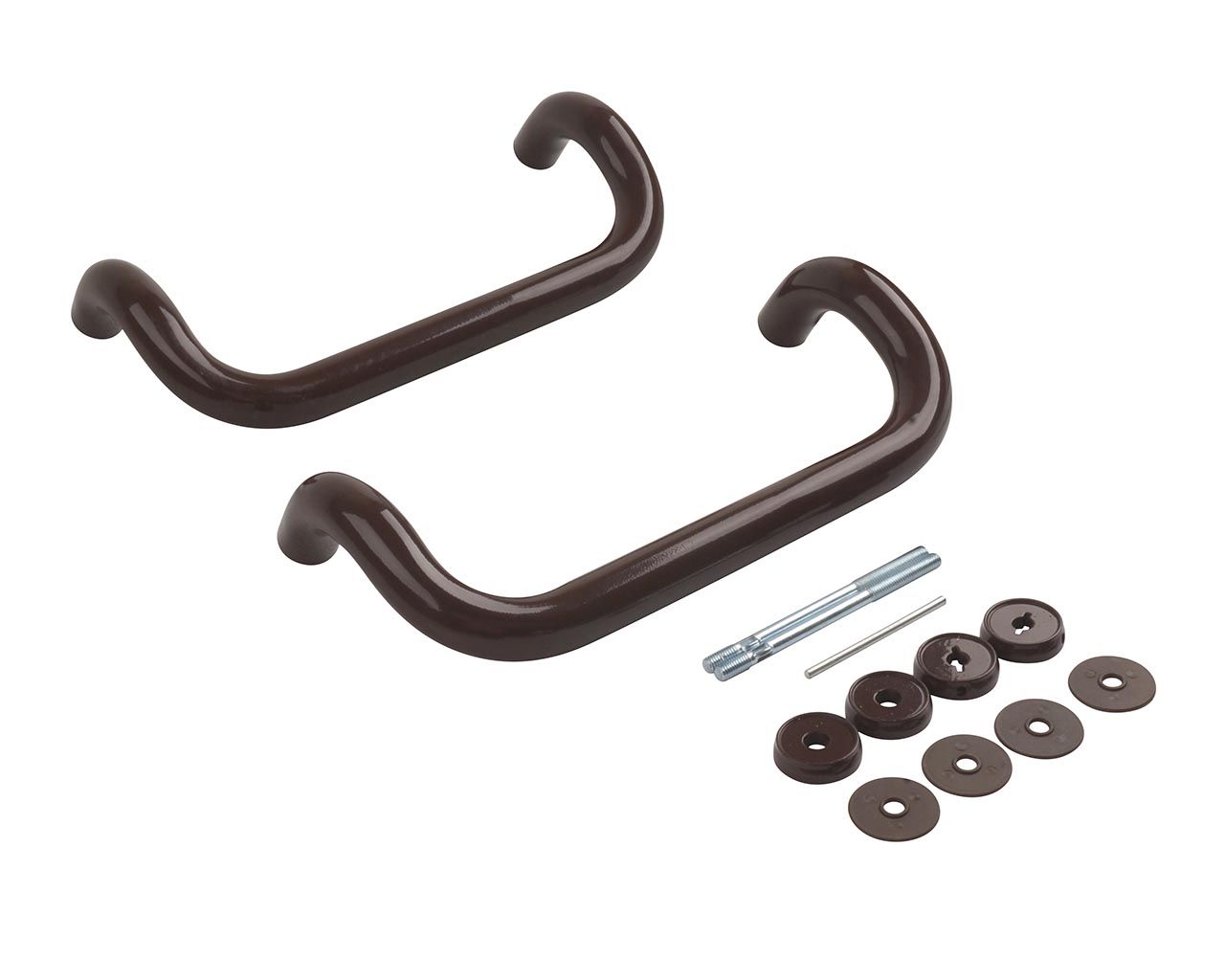 Ручка офисная изогнутая 300мм с креплением Коричневый, до 80мм.. Рис. 3 Ручка офисная изогнутая 300мм с креплением Коричневый, до 80мм.. Рис. 3