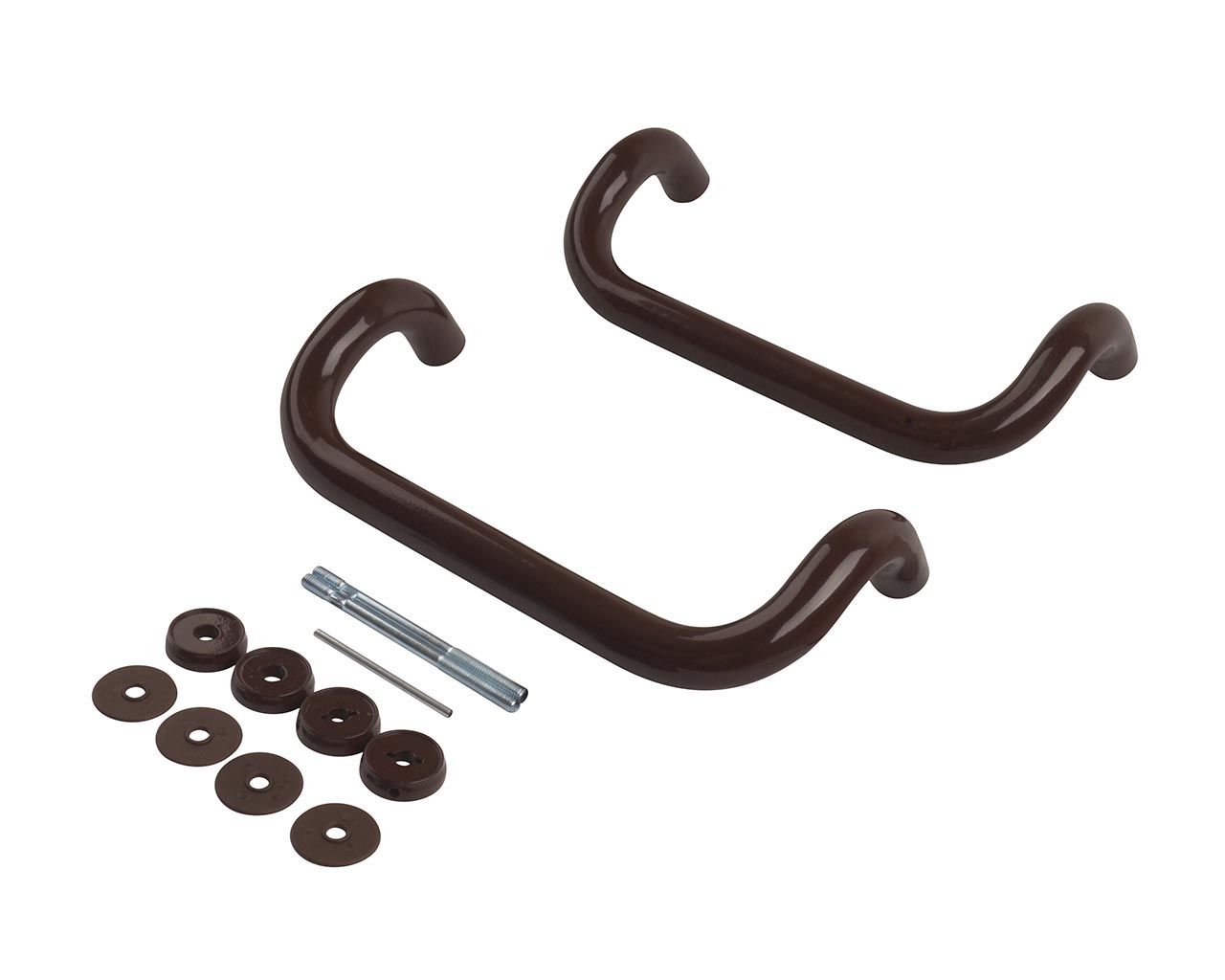 Ручка офисная изогнутая 300мм с креплением Коричневый, до 80мм.. Рис. 1 Ручка офисная изогнутая 300мм с креплением Коричневый, до 80мм.. Рис. 1