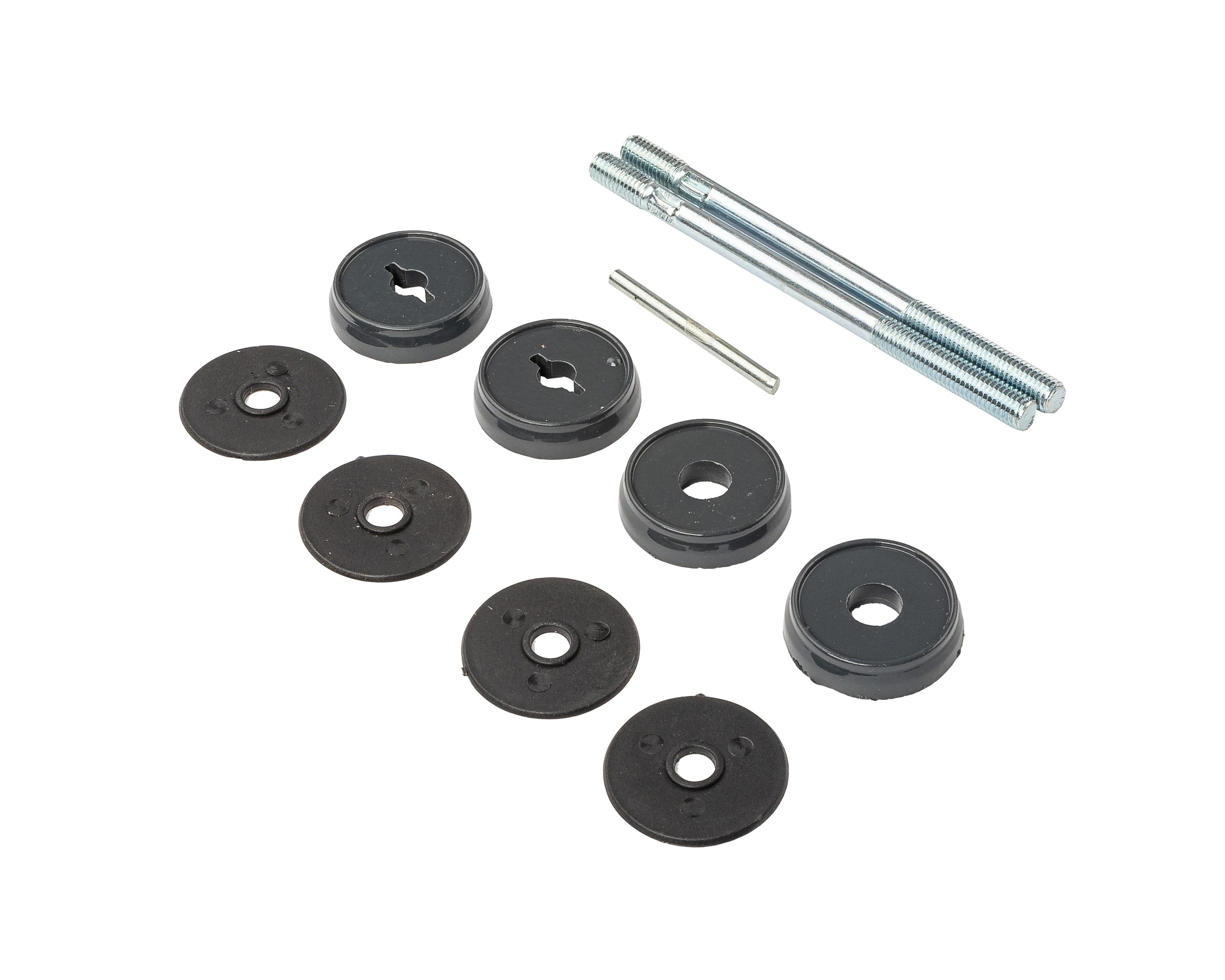 Ручка офисная изогнутая 300мм с креплением антрацит RAL7016, до 80мм.. Рис. 3