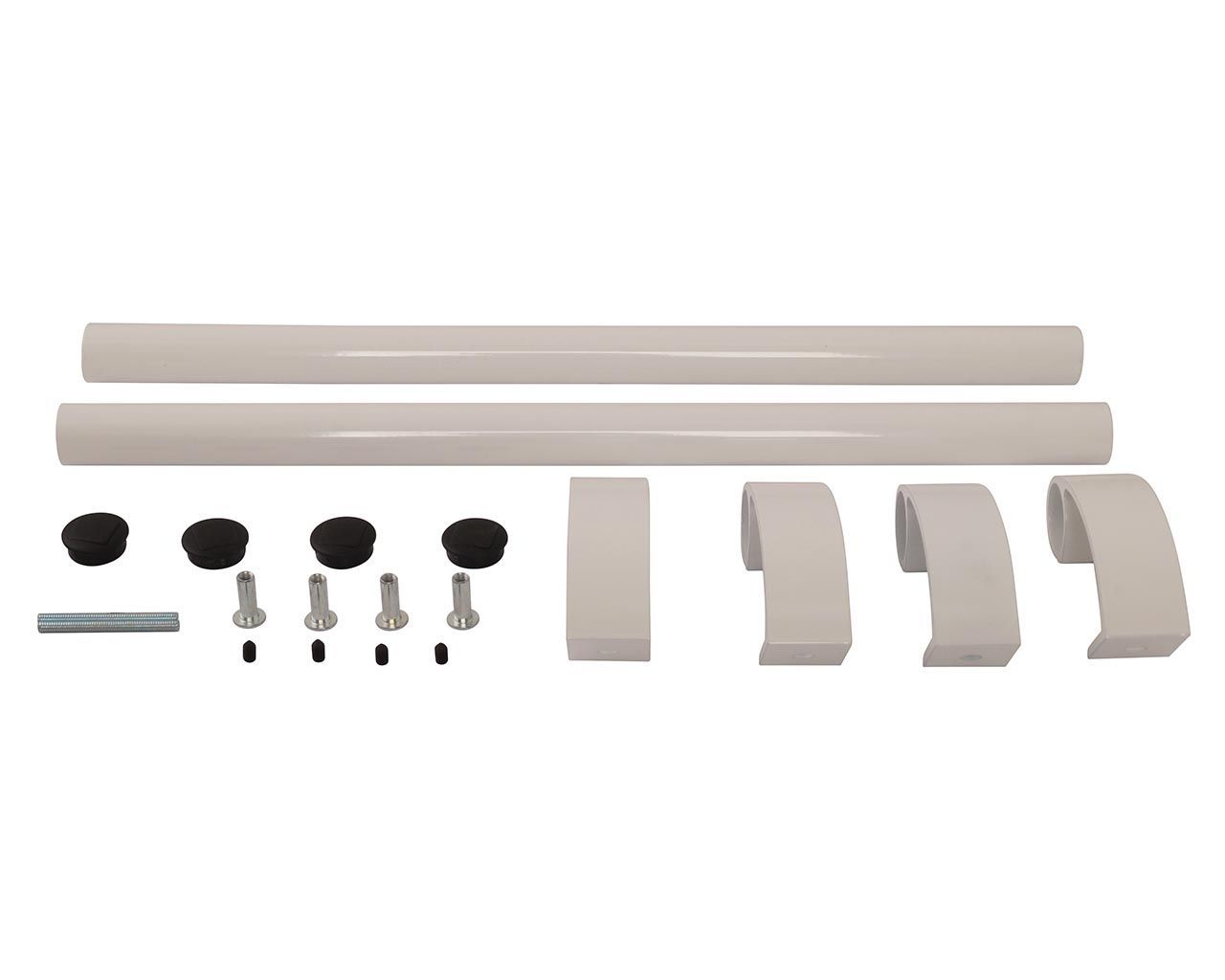 Ручка офисная прямая 500мм с креплением Белый RAL9016. Рис. 1 Ручка офисная прямая 500мм с креплением Белый RAL9016. Рис. 1