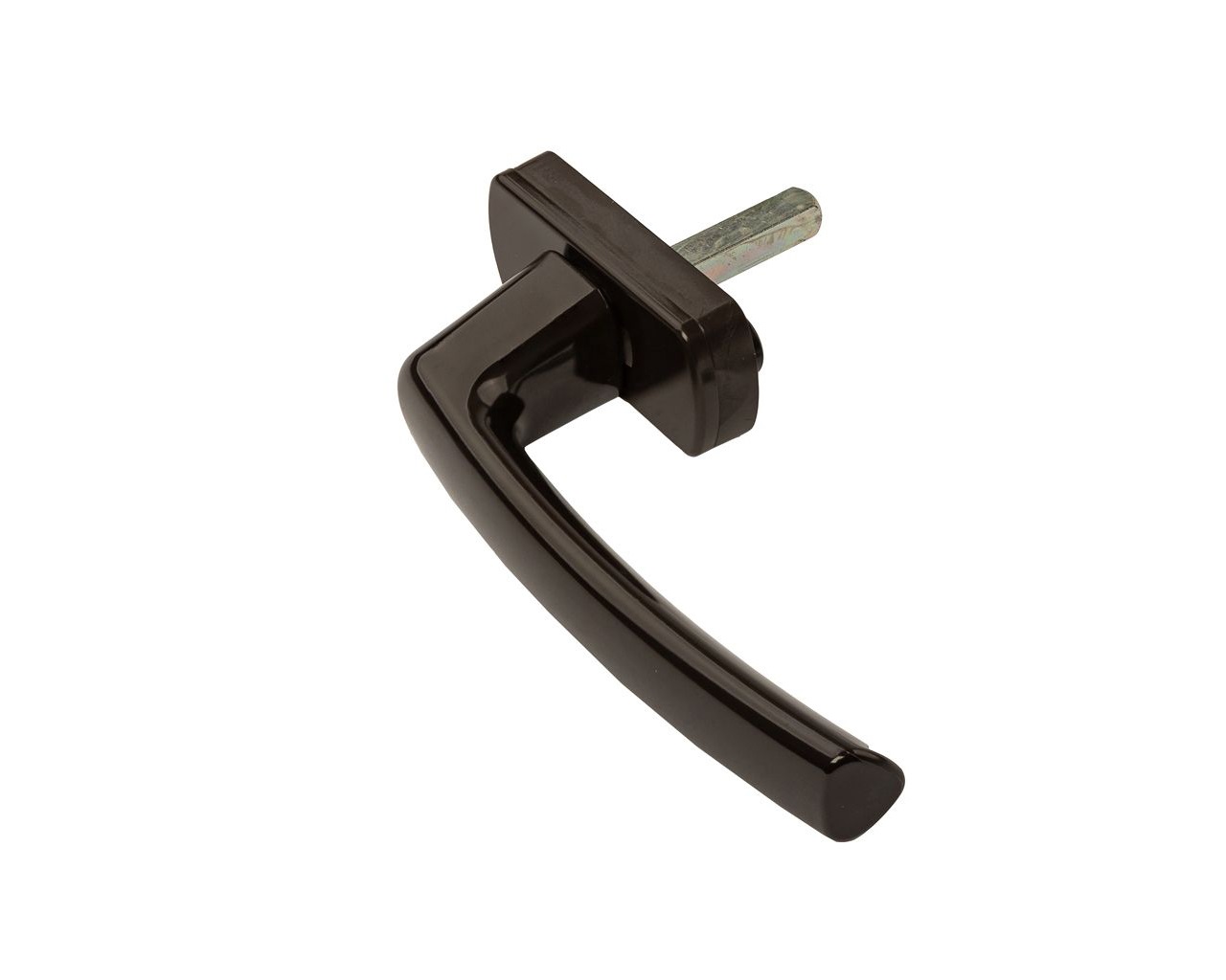 Ручка оконная Harmony штифт 35мм коричневая фиксация 45° RAL 8019 (без винтов). Рис. 1 Ручка оконная Harmony штифт 35мм коричневая фиксация 45° RAL 8019 (без винтов). Рис. 1