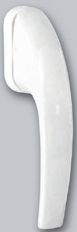 Ручка оконная Internika CHICO, 38 мм, 45°, 2 винта, белый RAL9016